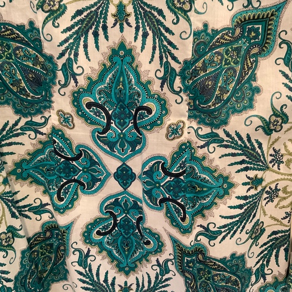 Paisley shirt dress—English Country Classics US size 4 - Picture 4 of 5